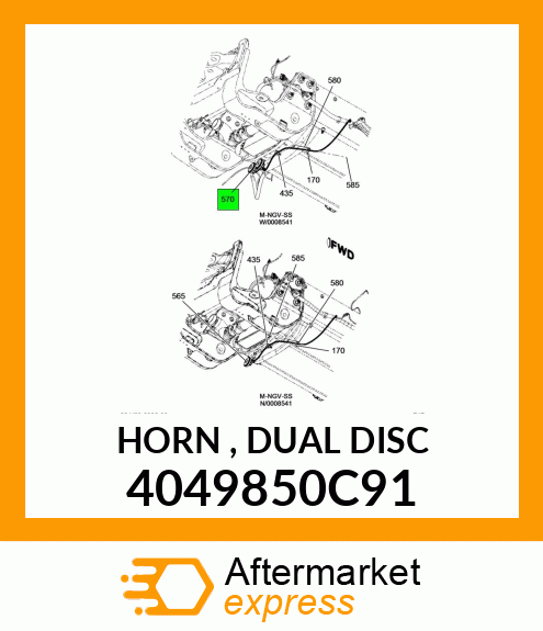 HORN , DUAL DISC 4049850C91