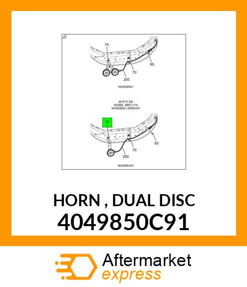 HORN , DUAL DISC 4049850C91