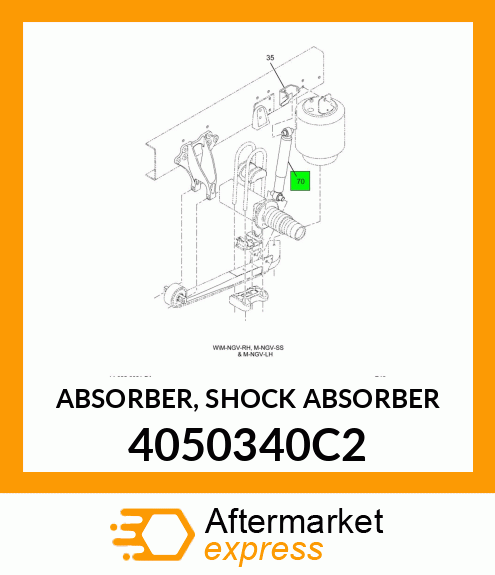 ABSORBER, SHOCK ABSORBER 4050340C2