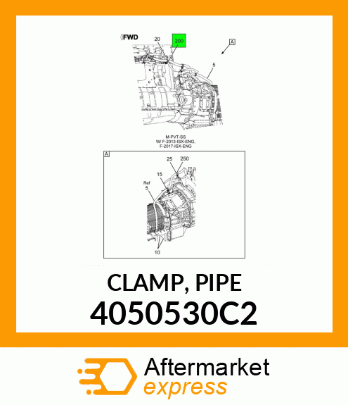 CLAMP, PIPE 4050530C2