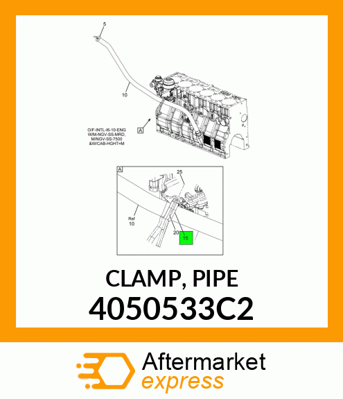 CLAMP, PIPE 4050533C2
