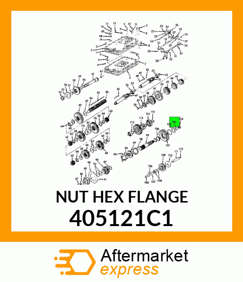 NUT HEX FLANGE 405121C1