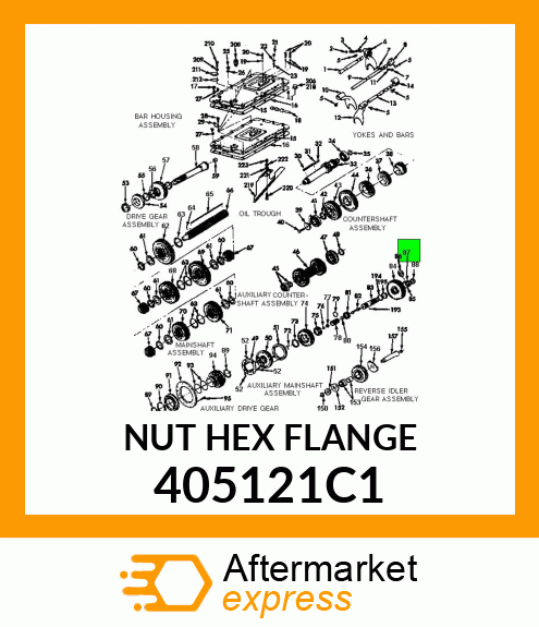 NUT HEX FLANGE 405121C1