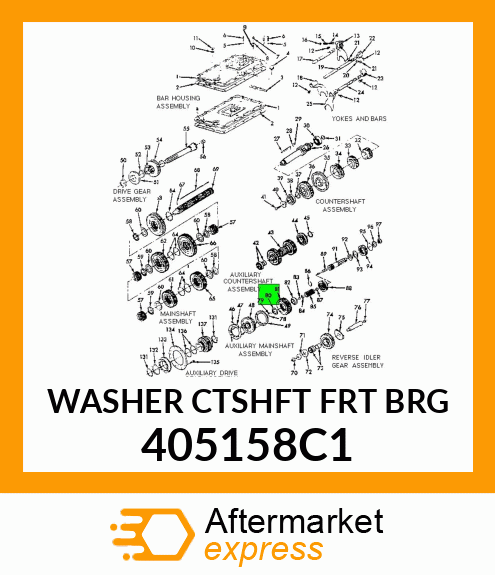 WASHER CTSHFT FRT BRG 405158C1