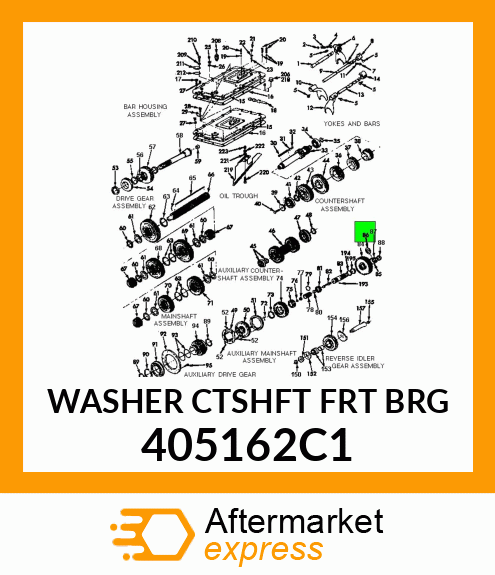 WASHER CTSHFT FRT BRG 405162C1