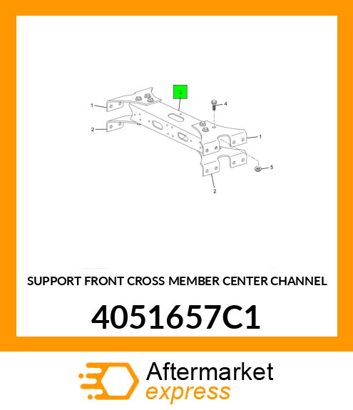 SUPPORT FRONT CROSS MEMBER CENTER CHANNEL 4051657C1
