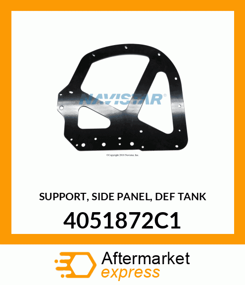 SUPPORT, SIDE PANEL, DEF TANK 4051872C1