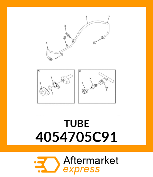 HOSE AIR CONDITION COMP TO COND PRESSURE /TEMPERATURE SENSOR PRO 125 ISX 4054705C91