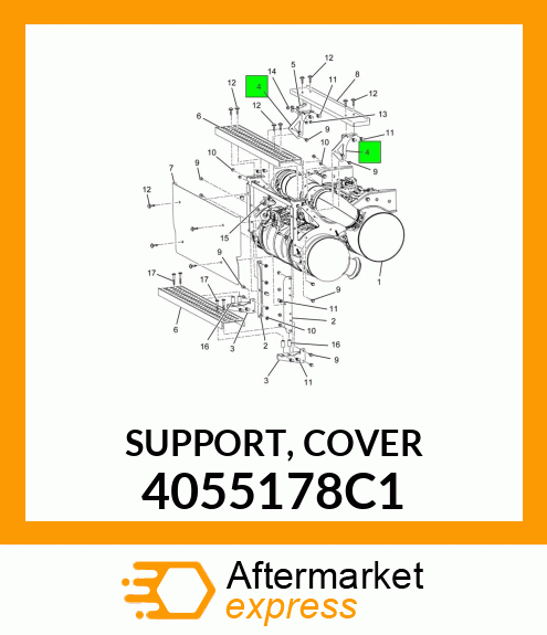 SUPPORT, COVER 4055178C1