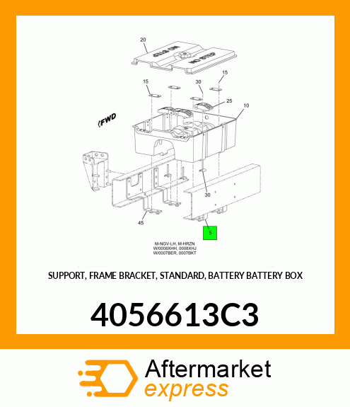 SUPPORT, FRAME BRACKET, STANDARD, BATTERY BATTERY BOX 4056613C3