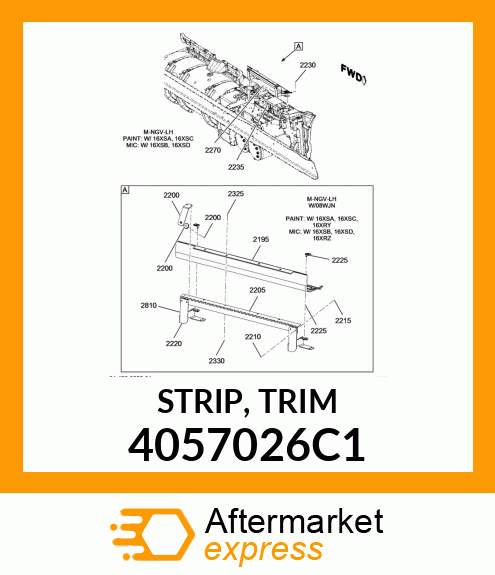 STRIP, TRIM 4057026C1