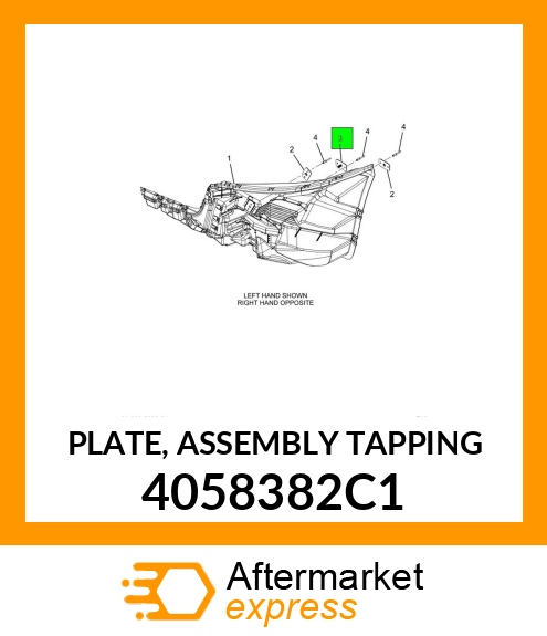 PLATE, ASSEMBLY TAPPING 4058382C1