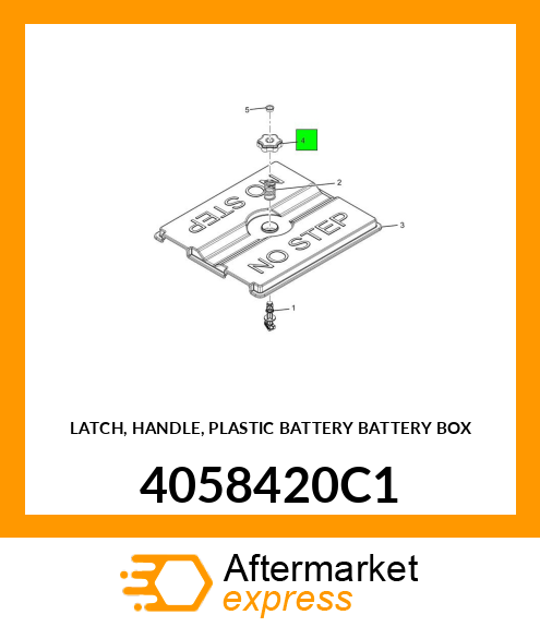 LATCH, HANDLE, PLASTIC BATTERY BATTERY BOX 4058420C1