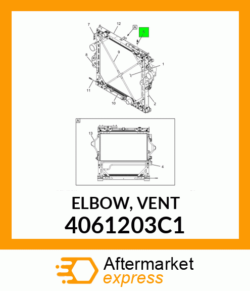 ELBOW, VENT 4061203C1