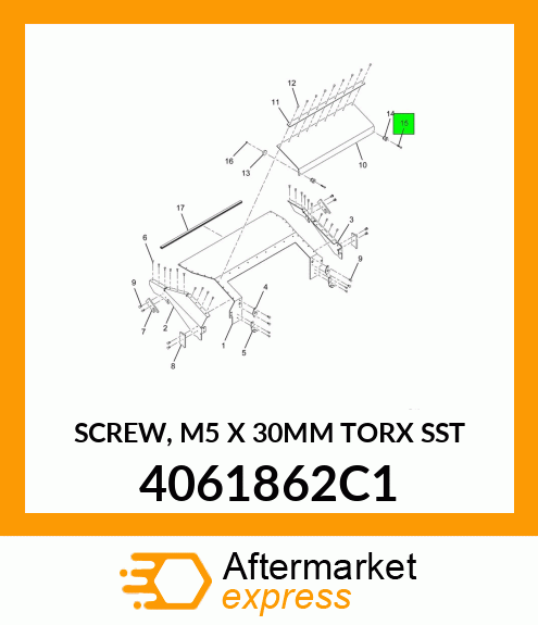 SCREW, M5 X 30MM TORX SST 4061862C1