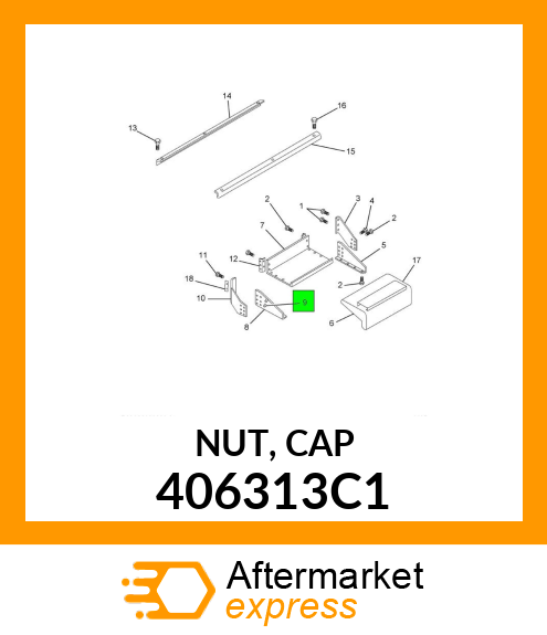 NUT, CAP 406313C1