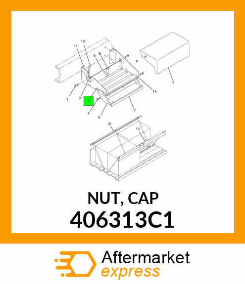 NUT, CAP 406313C1