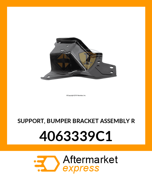 SUPPORT, BUMPER BRACKET ASSEMBLY R 4063339C1