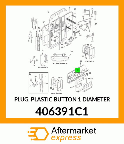 PLUG, PLASTIC BUTTON 1" DIAMETER 406391C1