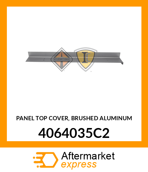 PANEL TOP COVER, BRUSHED ALUMINUM 4064035C2