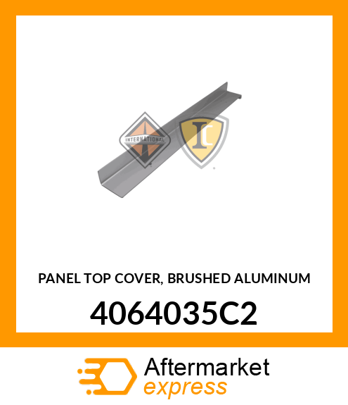 PANEL TOP COVER, BRUSHED ALUMINUM 4064035C2