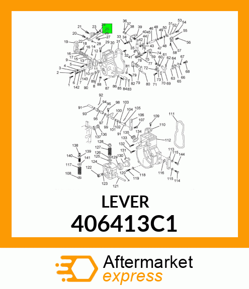 LEVER GOVERNER INJECTOR PUMP 406413C1