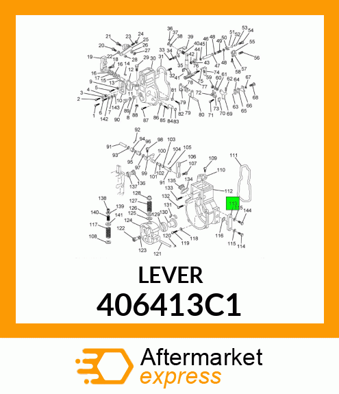 LEVER GOVERNER INJECTOR PUMP 406413C1