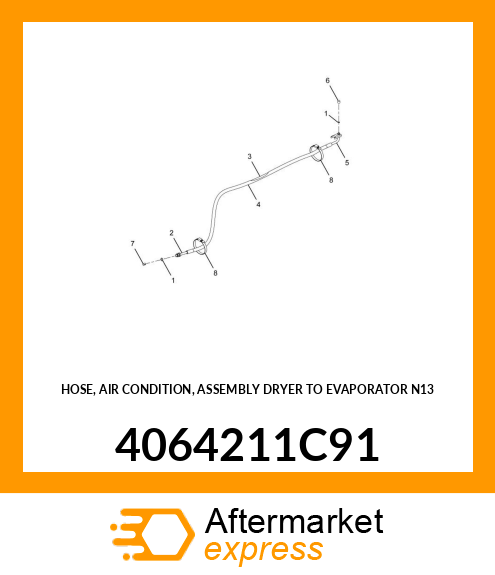 HOSE, AIR CONDITION, ASSEMBLY DRYER TO EVAPORATOR N13 4064211C91