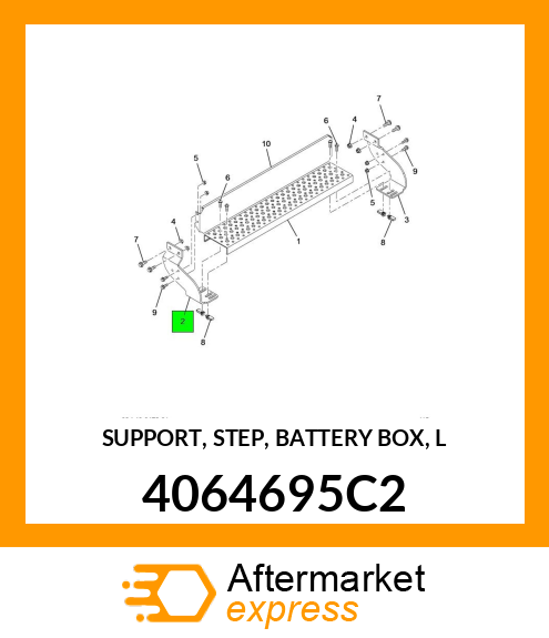 SUPPORT, STEP, BATTERY BOX, L 4064695C2