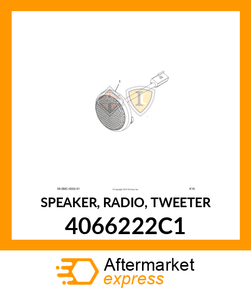 SPEAKER, RADIO, TWEETER 4066222C1