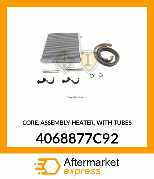CORE, ASSEMBLY HEATER, WITH TUBES 4068877C92