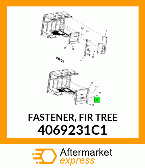 FASTENER, FIR TREE 4069231C1