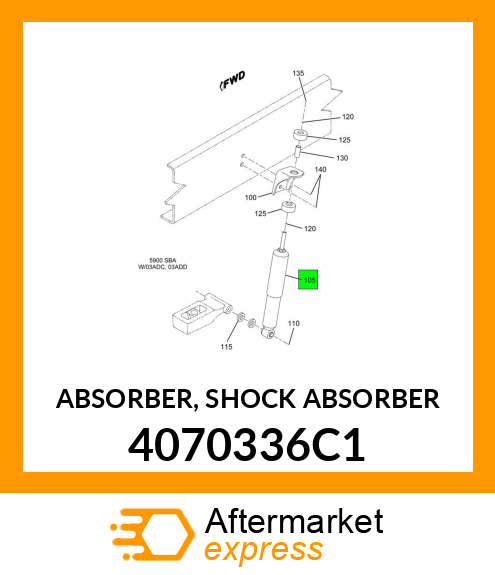 ABSORBER, SHOCK ABSORBER 4070336C1