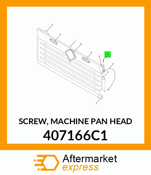 SCREW, MACHINE PAN HEAD 407166C1