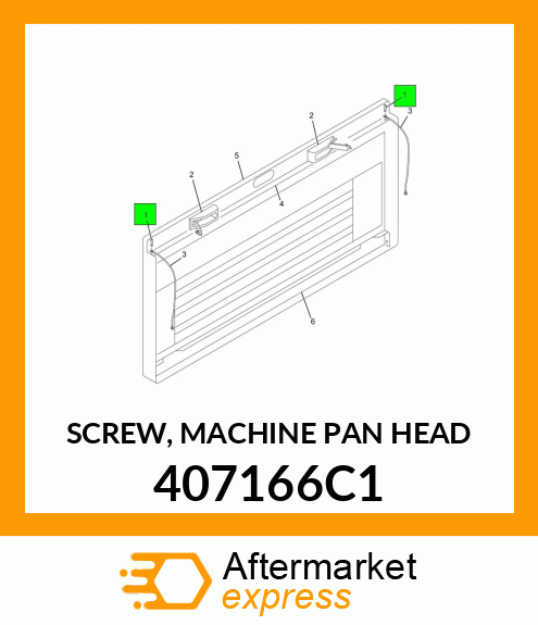 SCREW, MACHINE PAN HEAD 407166C1
