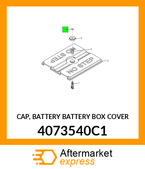 CAP, BATTERY BATTERY BOX COVER 4073540C1