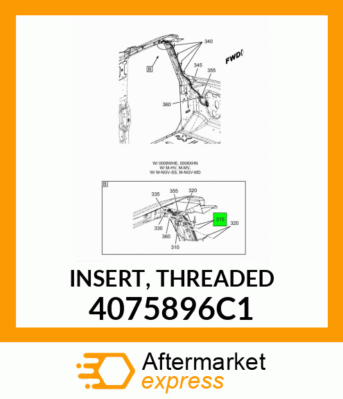 INSERT, THREADED 4075896C1