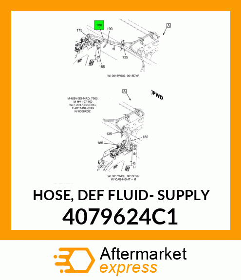 HOSE, DEF FLUID- SUPPLY 4079624C1