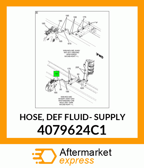 HOSE, DEF FLUID- SUPPLY 4079624C1