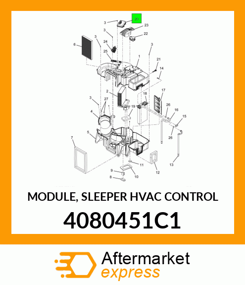 MODULE, SLEEPER HVAC CONTROL 4080451C1