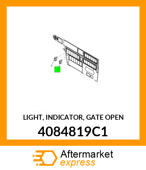 LIGHT, INDICATOR, GATE OPEN 4084819C1