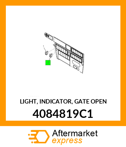 LIGHT, INDICATOR, GATE OPEN 4084819C1