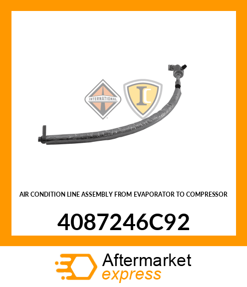 AIR CONDITION LINE ASSEMBLY FROM EVAPORATOR TO COMPRESSOR 4087246C92