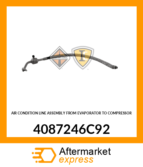 AIR CONDITION LINE ASSEMBLY FROM EVAPORATOR TO COMPRESSOR 4087246C92