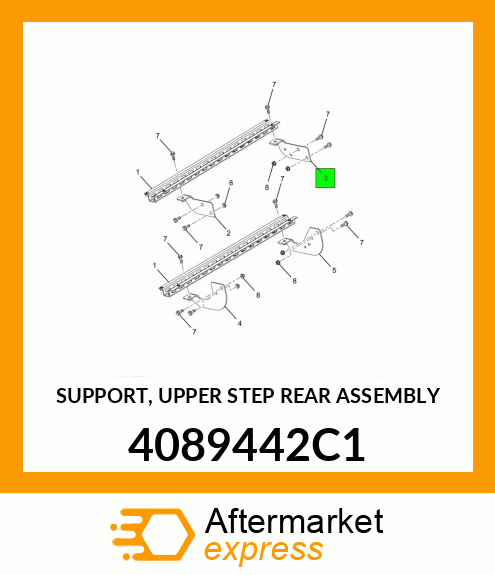 SUPPORT, UPPER STEP REAR ASSEMBLY 4089442C1