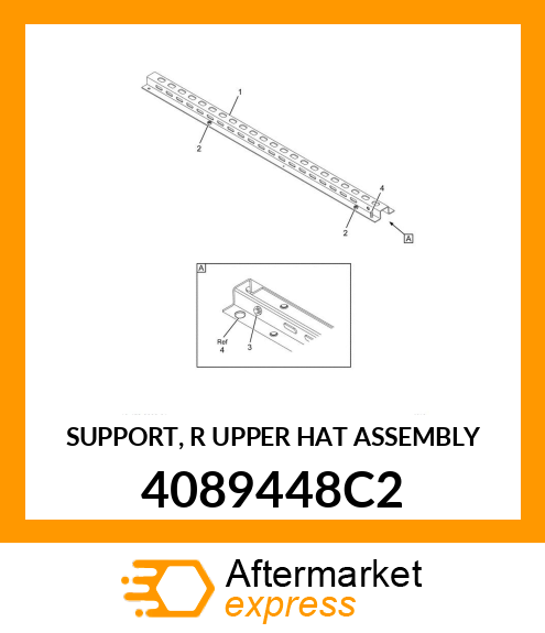 SUPPORT, R UPPER HAT ASSEMBLY 4089448C2