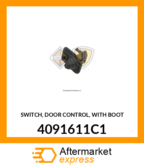 SWITCH, DOOR CONTROL, WITH BOOT 4091611C1