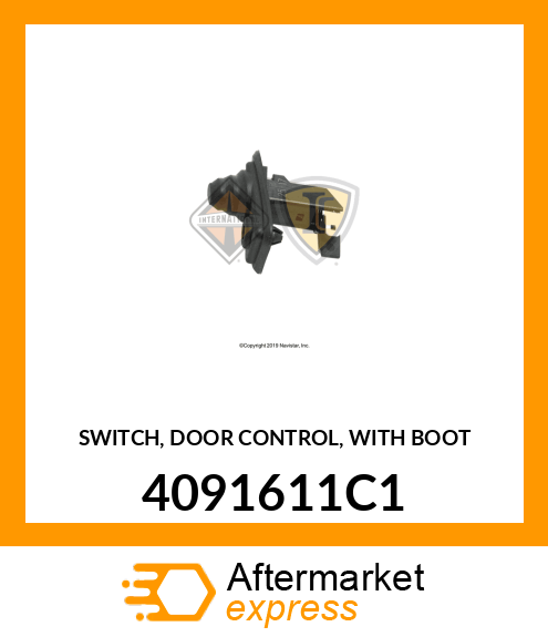 SWITCH, DOOR CONTROL, WITH BOOT 4091611C1