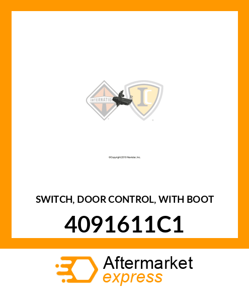 SWITCH, DOOR CONTROL, WITH BOOT 4091611C1