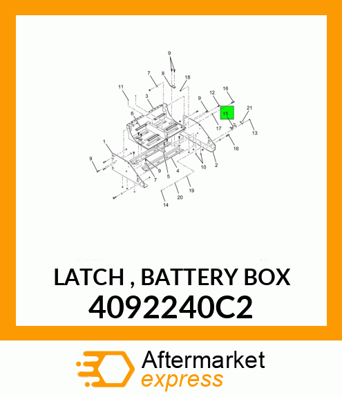 LATCH , BATTERY BOX 4092240C2
